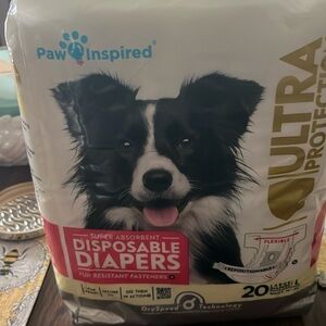 Paw Ispired large disposable dog diapers brand new